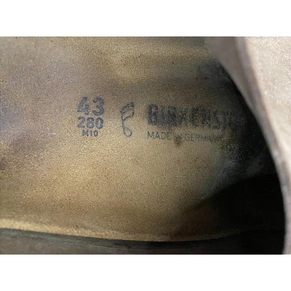 Birkenstock Lutry Clogs Mens 10 Brown Suede Leather Slip On Shoes Tobacco Mules main image 5